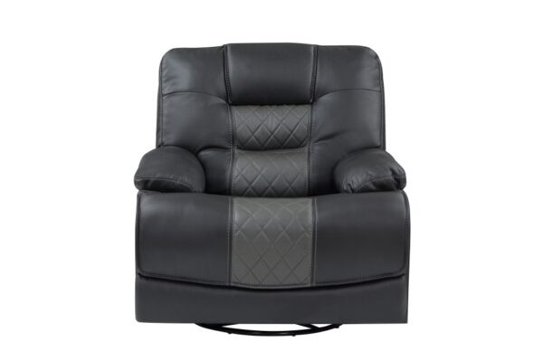 9388GRY Seating-Fabian Collection 2pc Set: Sofa, Love