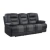9388GRY Seating-Fabian Collection 2pc Set: Sofa, Love