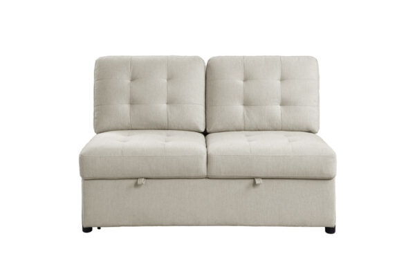 9401BEG Seating-Logansport Collection 4-Piece Sectional with Pull-...