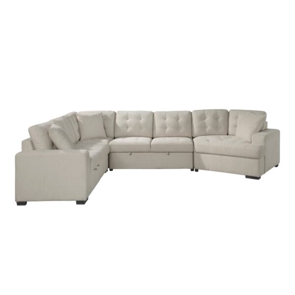 9401BEG*42LRU 4-Piece Sectional with Pull-...