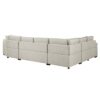 9401BEG*42LRU 4-Piece Sectional with Pull-...