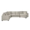 9401BEG Seating-Logansport Collection 4-Piece Sectional with Pull-...