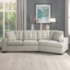 9401BEG Seating-Logansport Collection 4-Piece Sectional with Pull-...