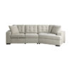 9401BEG Seating-Logansport Collection 4-Piece Sectional with Pull-...