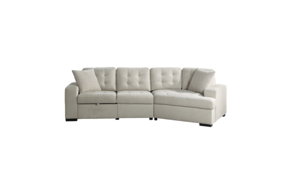 9401BEG Seating-Logansport Collection 4-Piece Sectional with Pull-...