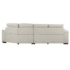 9401BEG Seating-Logansport Collection 4-Piece Sectional with Pull-...