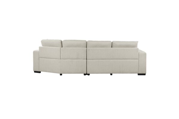 9401BEG Seating-Logansport Collection 4-Piece Sectional with Pull-...