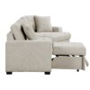 9401BEG Seating-Logansport Collection 4-Piece Sectional with Pull-...