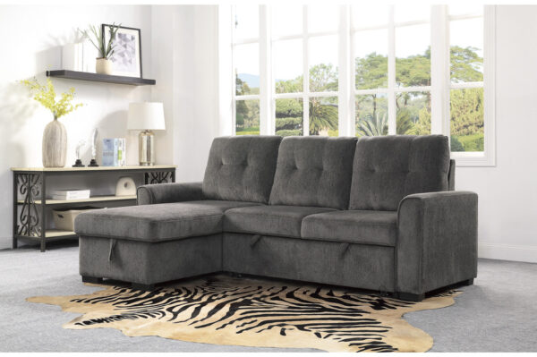 9402DGY Seating-Carolina Collection 2-Piece Reversible Sectional...
