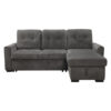 9402DGY Seating-Carolina Collection 2-Piece Reversible Sectional...