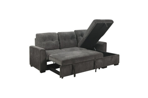 9402DGY Seating-Carolina Collection 2-Piece Reversible Sectional...