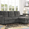 9402DGY Seating-Carolina Collection 2-Piece Reversible Sectional...