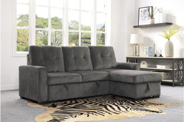 9402DGY Seating-Carolina Collection 2-Piece Reversible Sectional...