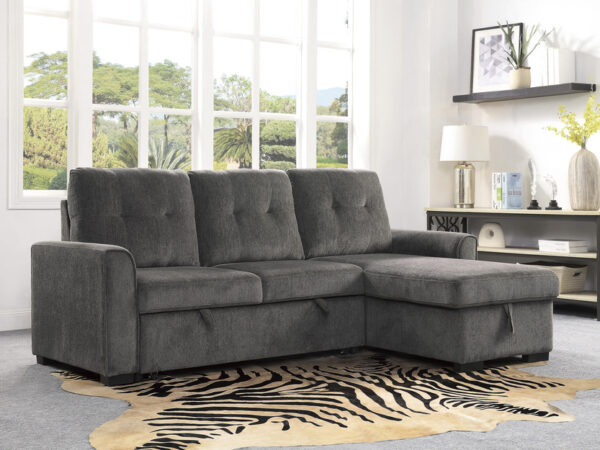 9402DGY Seating-Carolina Collection 2-Piece Reversible Sectional...