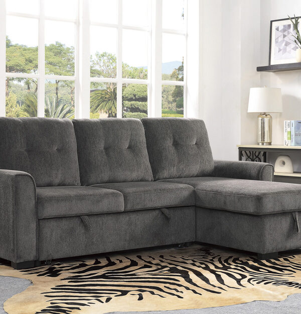 9402DGY Seating-Carolina Collection 2-Piece Reversible Sectional...