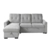 9402GRY Seating-Carolina Collection 2-Piece Reversible Sectional...