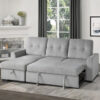 9402GRY Seating-Carolina Collection 2-Piece Reversible Sectional...