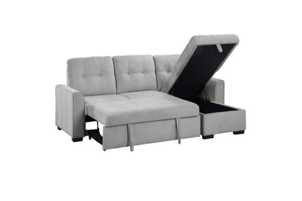 9402GRY Seating-Carolina Collection 2-Piece Reversible Sectional...