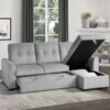 9402GRY Seating-Carolina Collection 2-Piece Reversible Sectional...