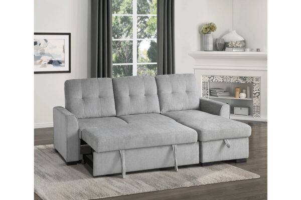 9402GRY Seating-Carolina Collection 2-Piece Reversible Sectional...
