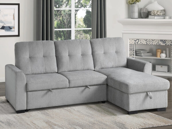 9402GRY Seating-Carolina Collection 2-Piece Reversible Sectional...