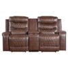 9405BR-PW Seating-Putnam Collection 2pc Set: Sofa, Love (Power)
