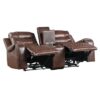 9405BR-PW Seating-Putnam Collection 2pc Set: Sofa, Love (Power)