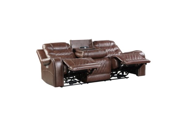 9405BR-PW Seating-Putnam Collection 2pc Set: Sofa, Love (Power)