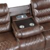 9405BR-3 Double Reclining Sofa with C...