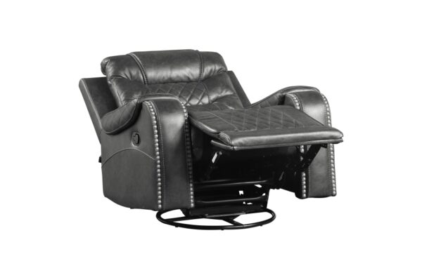 9405GY Seating-Putnam Collection 2pc Set: Sofa, Love