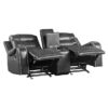 9405GY Seating-Putnam Collection 2pc Set: Sofa, Love