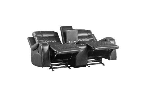 9405GY Seating-Putnam Collection 2pc Set: Sofa, Love
