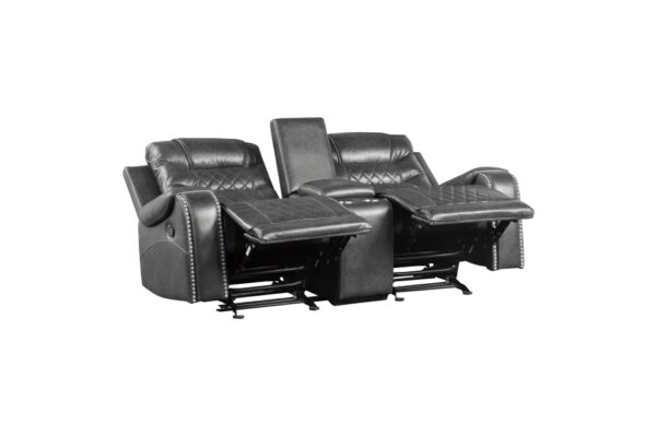 9405GY Seating-Putnam Collection 2pc Set: Sofa, Love