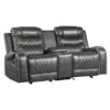 9405GY Seating-Putnam Collection 2pc Set: Sofa, Love