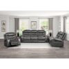 9405GY-3 Double Reclining Sofa with C...