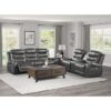 9405GY-3PW Power Double Reclining Sofa ...
