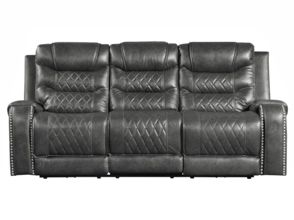 9405GY-3PW Power Double Reclining Sofa ...