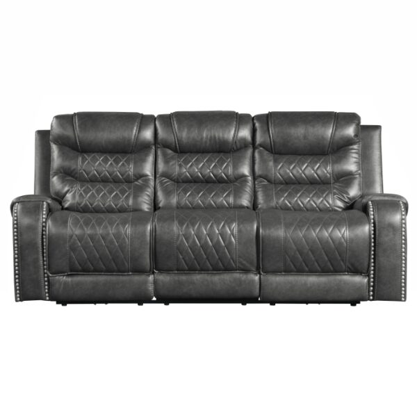 9405GY-3PW Power Double Reclining Sofa ...