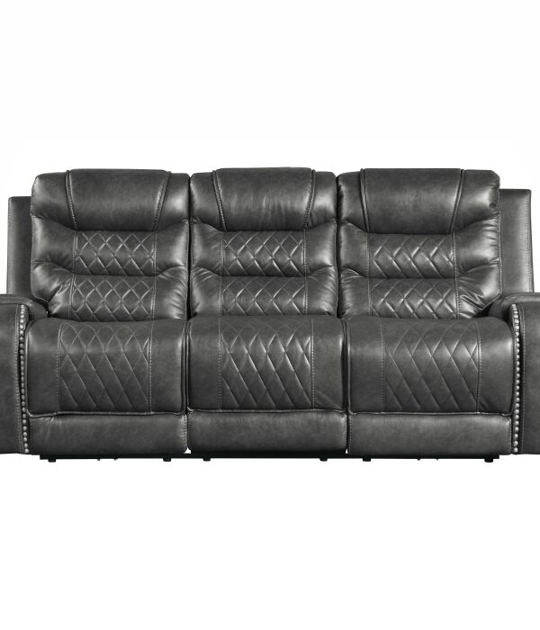 9405GY-3PW Power Double Reclining Sofa ...