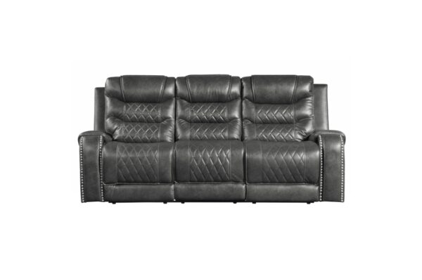 9405GY Seating-Putnam Collection 2pc Set: Sofa, Love