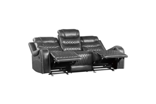 9405GY Seating-Putnam Collection 2pc Set: Sofa, Love
