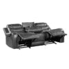 9405GY Seating-Putnam Collection 2pc Set: Sofa, Love