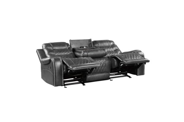 9405GY Seating-Putnam Collection 2pc Set: Sofa, Love