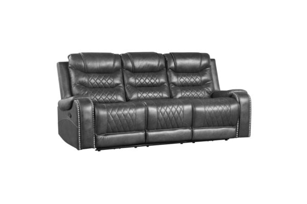 9405GY Seating-Putnam Collection 2pc Set: Sofa, Love