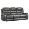 9405GY-3PW Power Double Reclining Sofa ...