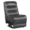 9405GY-SC Seating-Putnam Collection 6-Piece Modular Power Reclin...