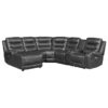 9405GY-SC Seating-Putnam Collection 6-Piece Modular Power Reclin...