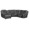 9405GY-SC Seating-Putnam Collection 6-Piece Modular Power Reclin...