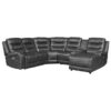 9405GY-SC Seating-Putnam Collection 6-Piece Modular Power Reclin...