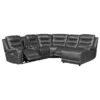 9405GY-SC Seating-Putnam Collection 6-Piece Modular Power Reclin...